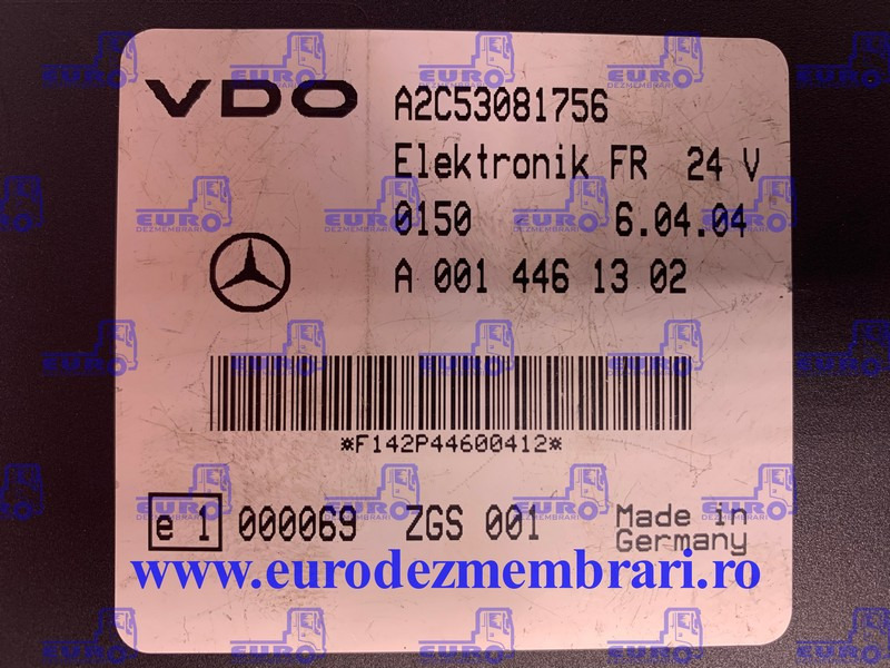 CALCULATOR FR MERCEDES A0014461302 - Riadiaca jednotka pre Nákladné auto: obrázok 2 CALCULATOR FR MERCEDES A0014461302 - Riadiaca jednotka pre Nákladné auto: obrázok 2