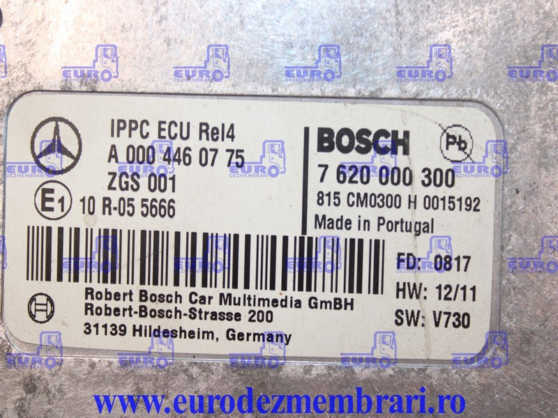 CALCULATOR IPPC REL4 MERCEDES ACTROS MP4 A0004460775, 7620000300 - Riadiaca jednotka pre Nákladné auto: obrázok 3 CALCULATOR IPPC REL4 MERCEDES ACTROS MP4 A0004460775, 7620000300 - Riadiaca jednotka pre Nákladné auto: obrázok 3