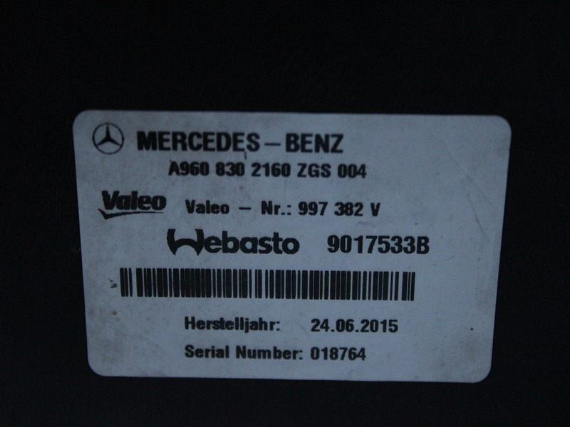 CLIMA STATIONARE MERCEDES ACTROS MP4 A9608302160 - Časť klimatizácie pre Nákladné auto: obrázok 3 CLIMA STATIONARE MERCEDES ACTROS MP4 A9608302160 - Časť klimatizácie pre Nákladné auto: obrázok 3