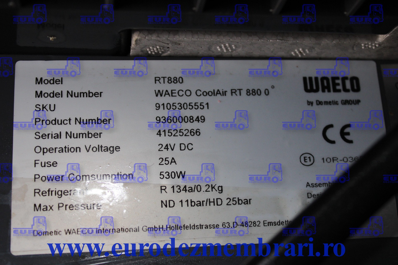 CLIMA STATIONARE WAECO RT880 9105305551, 936000849 - Časť klimatizácie pre Nákladné auto: obrázok 3 CLIMA STATIONARE WAECO RT880 9105305551, 936000849 - Časť klimatizácie pre Nákladné auto: obrázok 3