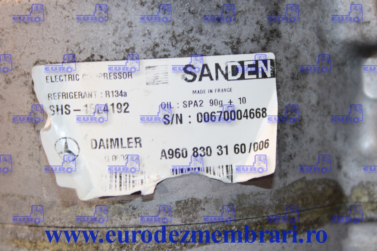 COMPRESOR CLIMA STATIONARE MERCEDES ACTROS MP4 A9608303160 - Kompresor klimatizácie pre Nákladné auto: obrázok 2 COMPRESOR CLIMA STATIONARE MERCEDES ACTROS MP4 A9608303160 - Kompresor klimatizácie pre Nákladné auto: obrázok 2