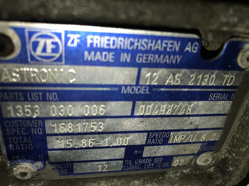 CUTIE DE VITEZE ZF 12 AS 2130 TD R=15,86-1,00 - Prevodovka pre Nákladné auto: obrázok 3 CUTIE DE VITEZE ZF 12 AS 2130 TD R=15,86-1,00 - Prevodovka pre Nákladné auto: obrázok 3