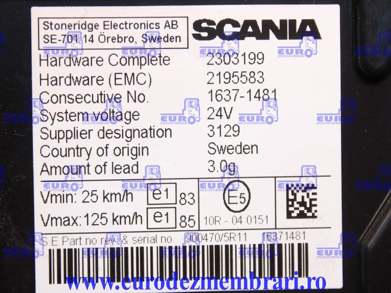 ELEMENT BORD CEAS BORD SCANIA 2627466, 2491744, 2303199, 2195583 - Palubná doska pre Nákladné auto: obrázok 2 ELEMENT BORD CEAS BORD SCANIA 2627466, 2491744, 2303199, 2195583 - Palubná doska pre Nákladné auto: obrázok 2