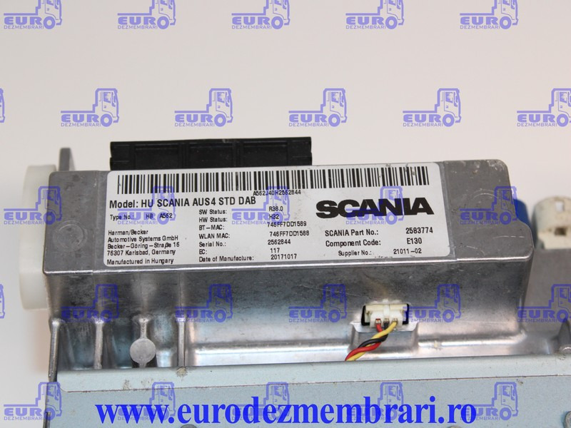 ELEMENT BORD UNITATE MULTIMEDIA SCANIA NGS 2583774, 2594721, 2735760, 2635711, 2783088, 2819278, 2819281 - Palubná doska pre Nákladné auto: obrázok 3 ELEMENT BORD UNITATE MULTIMEDIA SCANIA NGS 2583774, 2594721, 2735760, 2635711, 2783088, 2819278, 2819281 - Palubná doska pre Nákladné auto: obrázok 3