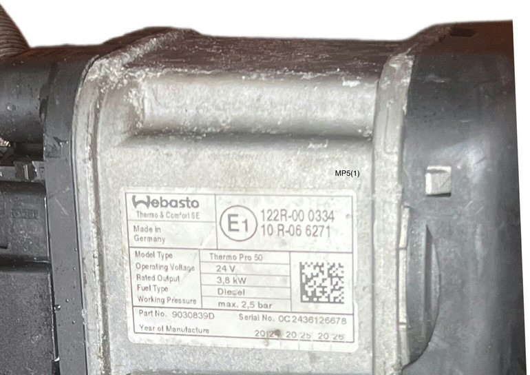 Mercedes-Benz MP5 Thermo Pro 50 - Kúrenie/ Vetranie: obrázok 4 Mercedes-Benz MP5 Thermo Pro 50 - Kúrenie/ Vetranie: obrázok 4