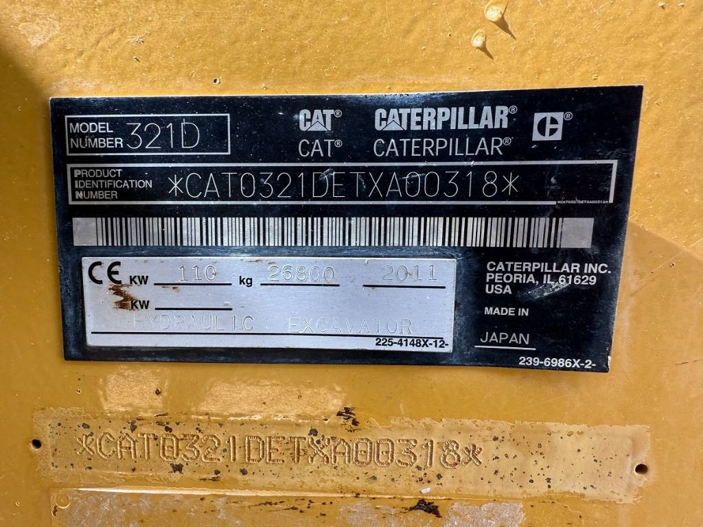 CAT 321 D LCR - Pásové rýpadlo: obrázok 3 CAT 321 D LCR - Pásové rýpadlo: obrázok 3