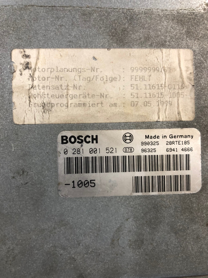 CENTRALINA EDC - RIF. BOSCH 0281001521 - 0281001468 - RIF. MAN 51116157105 - 51116157115 - Riadiaca jednotka: obrázok 2 CENTRALINA EDC - RIF. BOSCH 0281001521 - 0281001468 - RIF. MAN 51116157105 - 51116157115 - Riadiaca jednotka: obrázok 2
