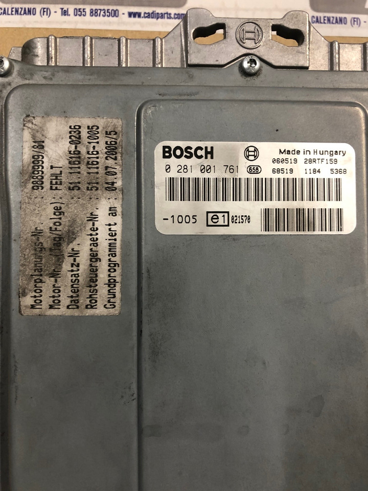 CENTRALINA EDC - RIF. BOSCH 0281001761 - RIF. MAN 51116167177 - Riadiaca jednotka: obrázok 2 CENTRALINA EDC - RIF. BOSCH 0281001761 - RIF. MAN 51116167177 - Riadiaca jednotka: obrázok 2