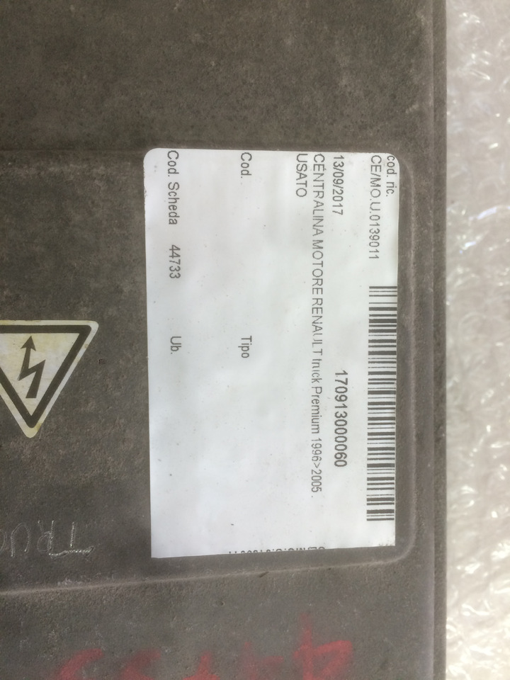 CENTRALINA MOTORE EDC - RENAULT PREMIUM - RIF. RENAULT 5010412381A - RIF. BOSCH 0281010464 - Riadiaca jednotka: obrázok 3 CENTRALINA MOTORE EDC - RENAULT PREMIUM - RIF. RENAULT 5010412381A - RIF. BOSCH 0281010464 - Riadiaca jednotka: obrázok 3