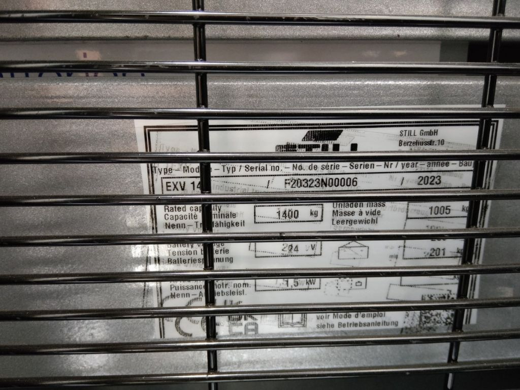 Still EXV14/BATT.NEU - Stohovač: obrázok 5 Still EXV14/BATT.NEU - Stohovač: obrázok 5