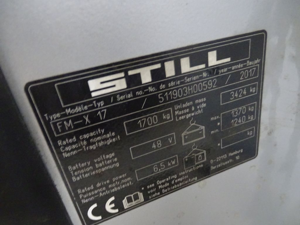 Still FM-X17 - Skladový zakladač: obrázok 4 Still FM-X17 - Skladový zakladač: obrázok 4