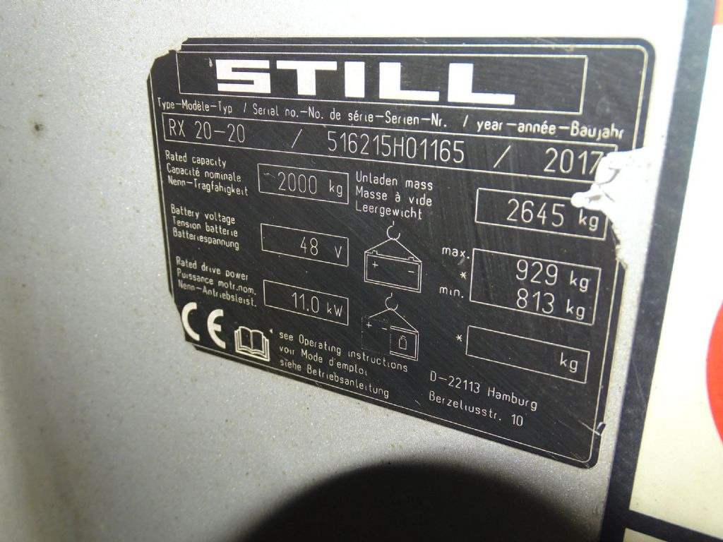 Still RX20-20 - Elektrický vysokozdvižný vozík: obrázok 5 Still RX20-20 - Elektrický vysokozdvižný vozík: obrázok 5