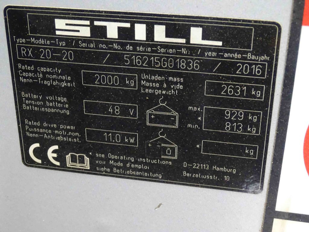 Still RX20-20 - Elektrický vysokozdvižný vozík: obrázok 5 Still RX20-20 - Elektrický vysokozdvižný vozík: obrázok 5