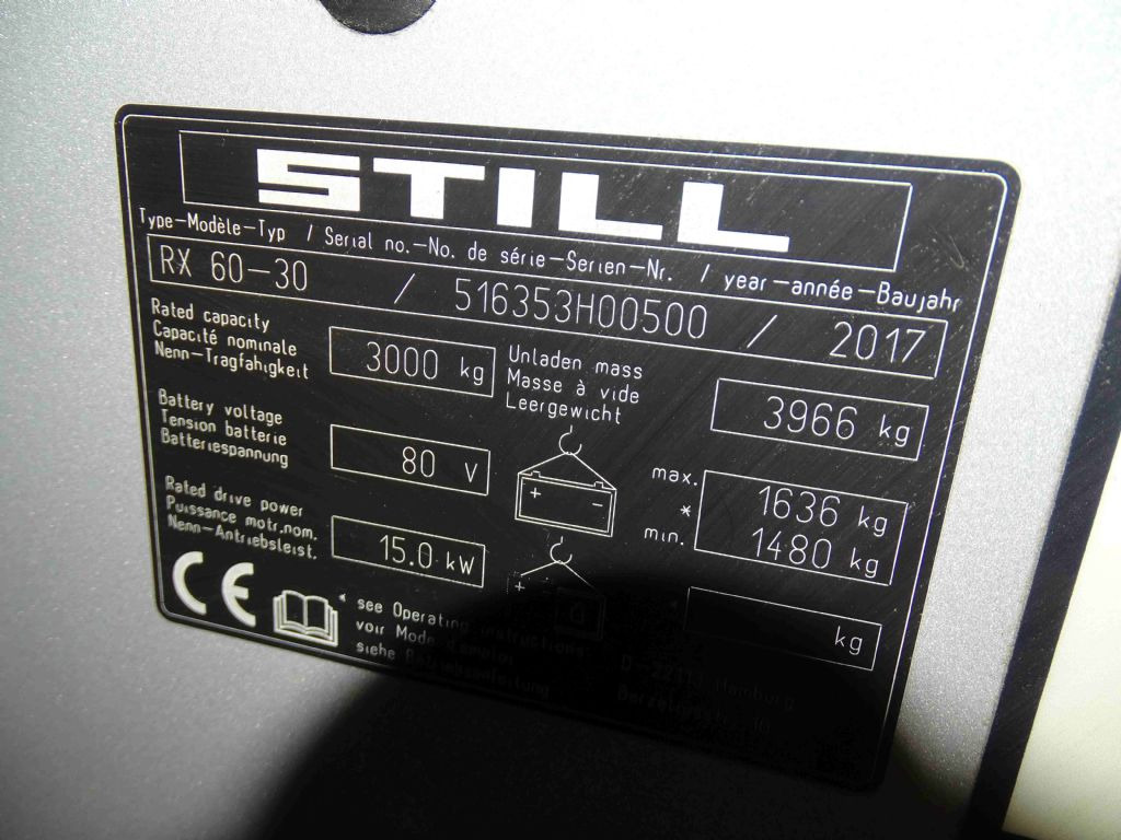 Still RX60-30 - Elektrický vysokozdvižný vozík: obrázok 5 Still RX60-30 - Elektrický vysokozdvižný vozík: obrázok 5