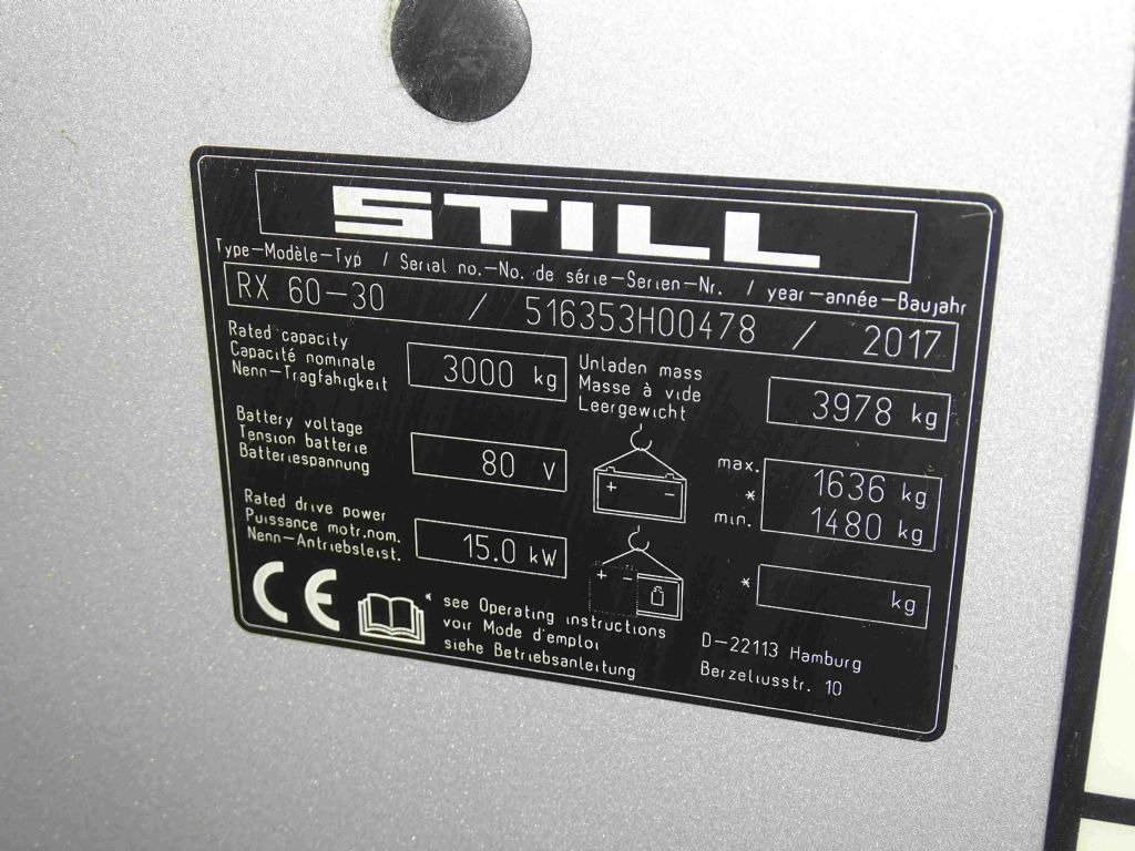Still RX60-30 - Elektrický vysokozdvižný vozík: obrázok 5 Still RX60-30 - Elektrický vysokozdvižný vozík: obrázok 5