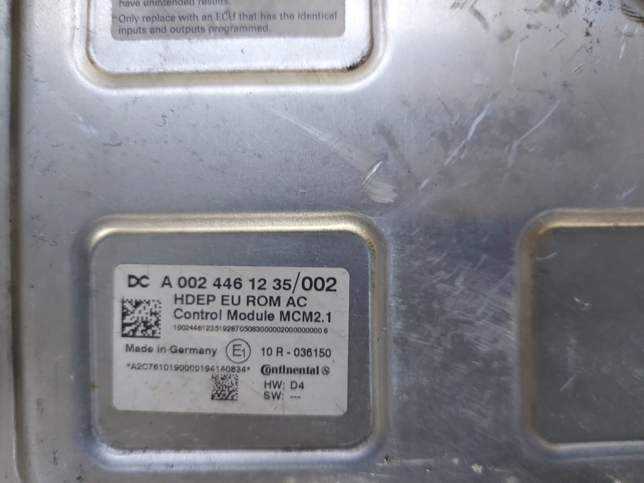 MCM2 MCM2.1 Mercedes Actros MP4 Atego Antos A0024461235 Reconditioned - Riadiaca jednotka pre Nákladné auto: obrázok 5 MCM2 MCM2.1 Mercedes Actros MP4 Atego Antos A0024461235 Reconditioned - Riadiaca jednotka pre Nákladné auto: obrázok 5