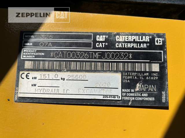 Cat 326-07A - Pásové rýpadlo: obrázok 5 Cat 326-07A - Pásové rýpadlo: obrázok 5