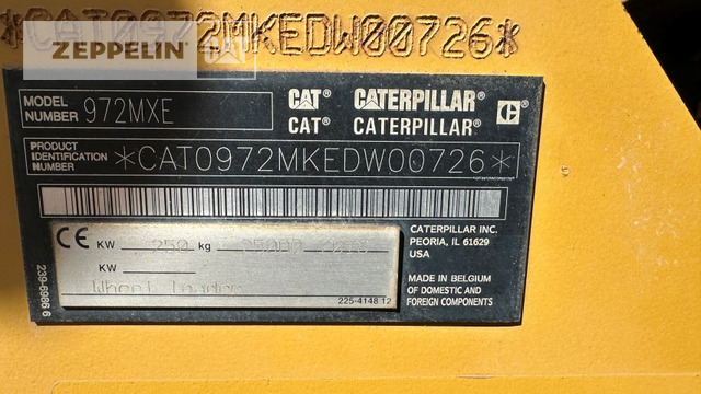 Cat 972MXE - Kolesový nakladač: obrázok 5 Cat 972MXE - Kolesový nakladač: obrázok 5