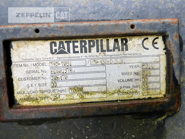 Cat CW45S - Rýchloupínacia zariadenia pre Stavebné stroje: obrázok 2 Cat CW45S - Rýchloupínacia zariadenia pre Stavebné stroje: obrázok 2