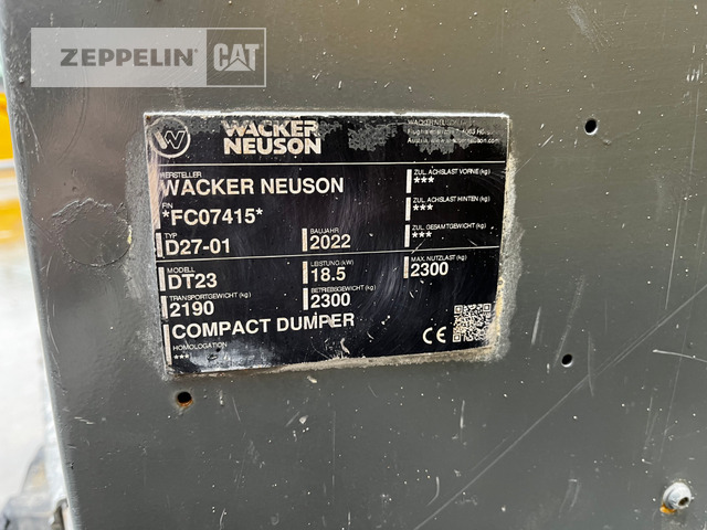 Ťahačový kĺbový damper Wacker DT23: obrázok 22 Ťahačový kĺbový damper Wacker DT23: obrázok 22